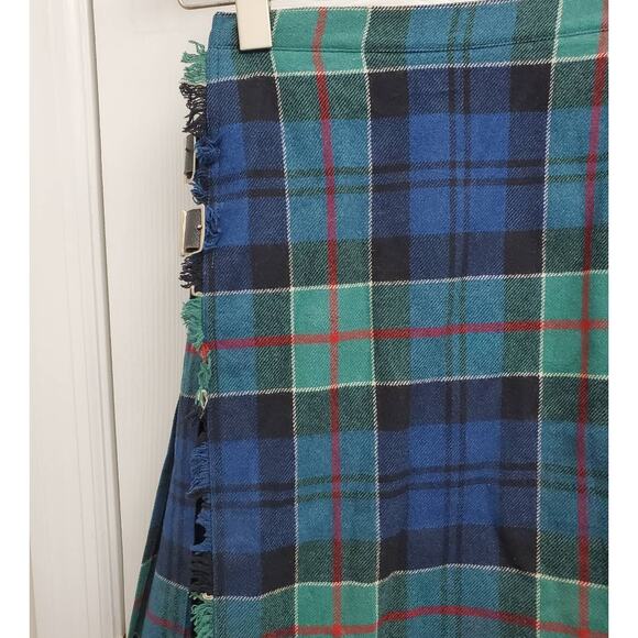 Vintage Skirt Kilt Plaid Tartan Scottish Dark Academia Collegiate Schoolgirl 90s - Picture 3 of 13